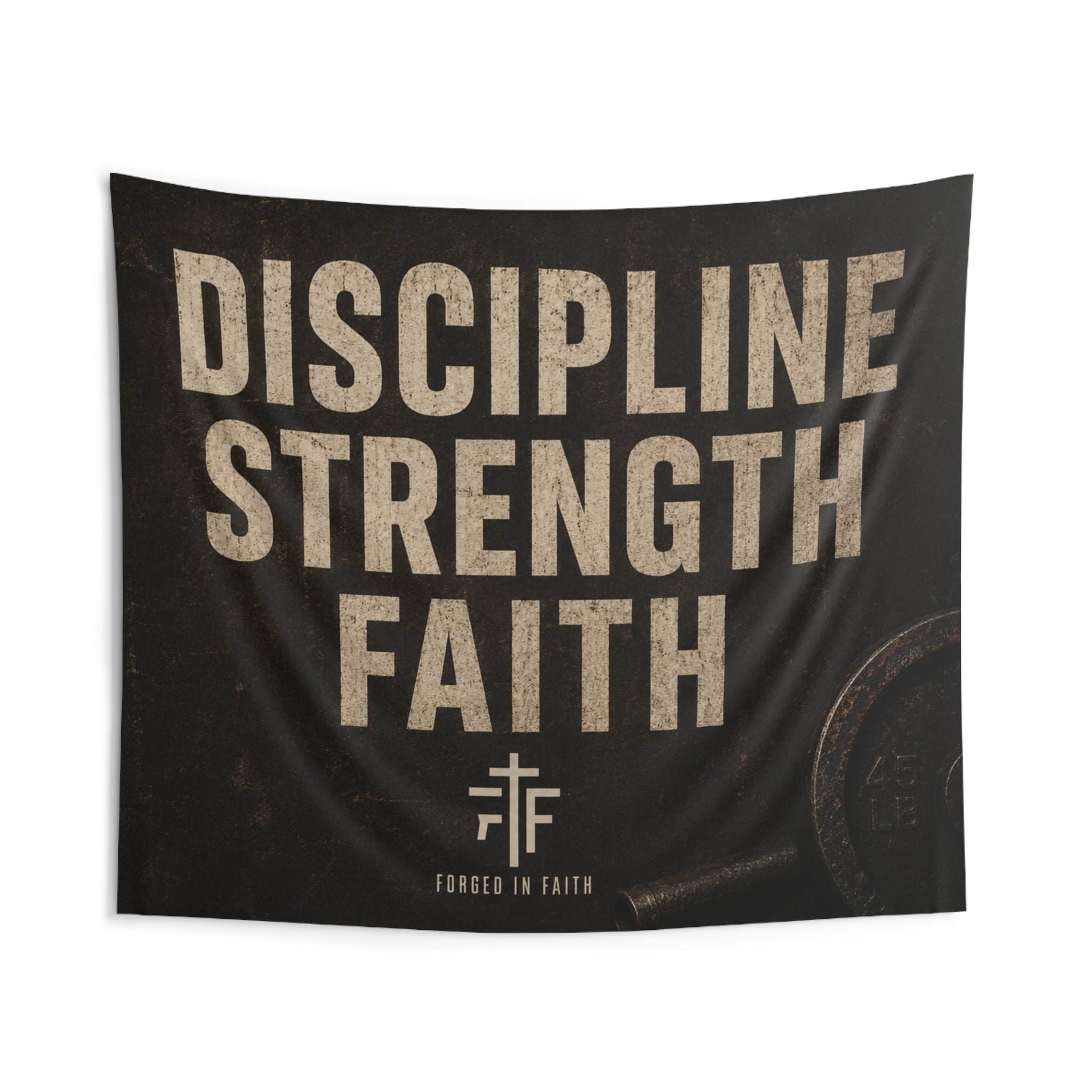 Forged Discipline Banner- Tapestry