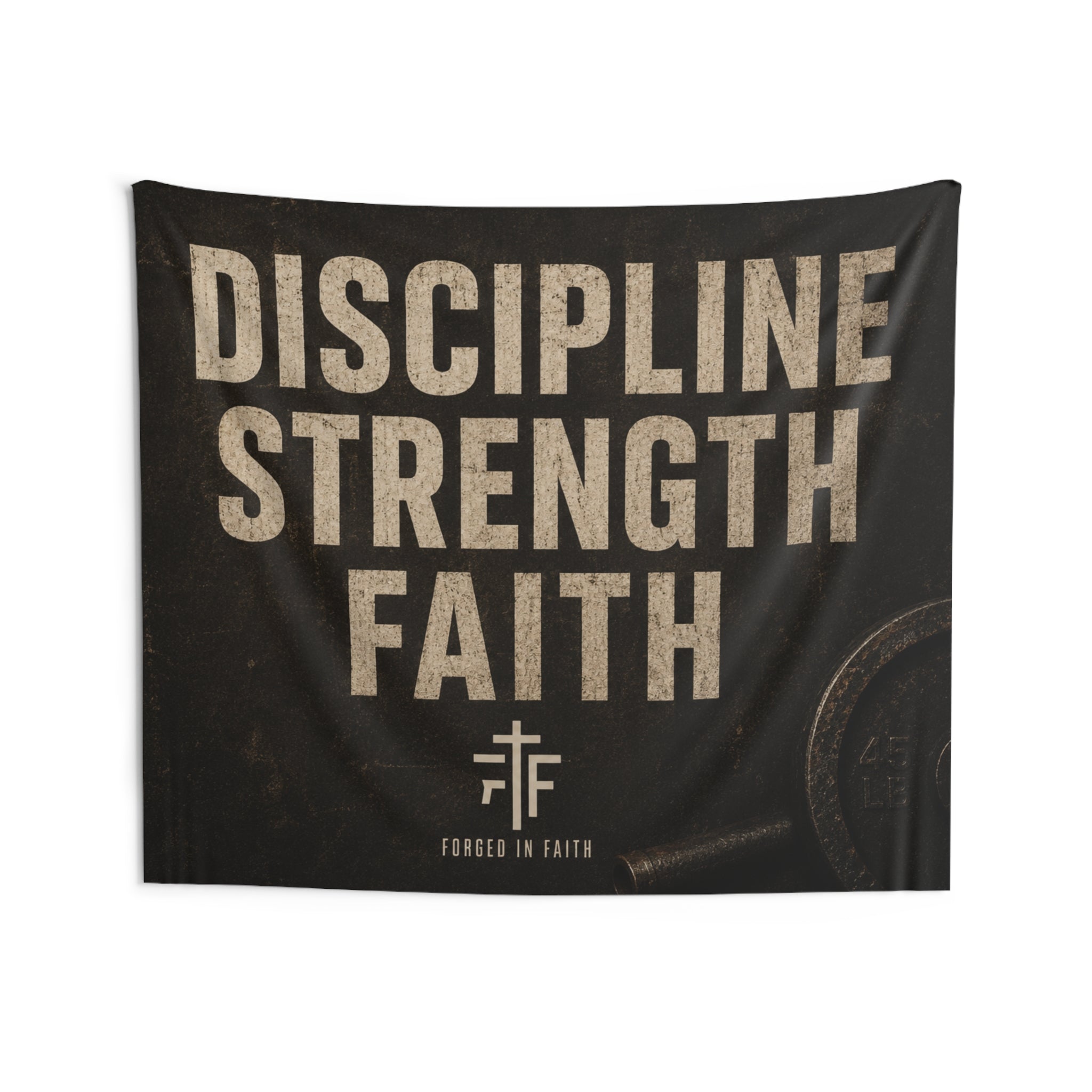 Forged Discipline Banner- Tapestry