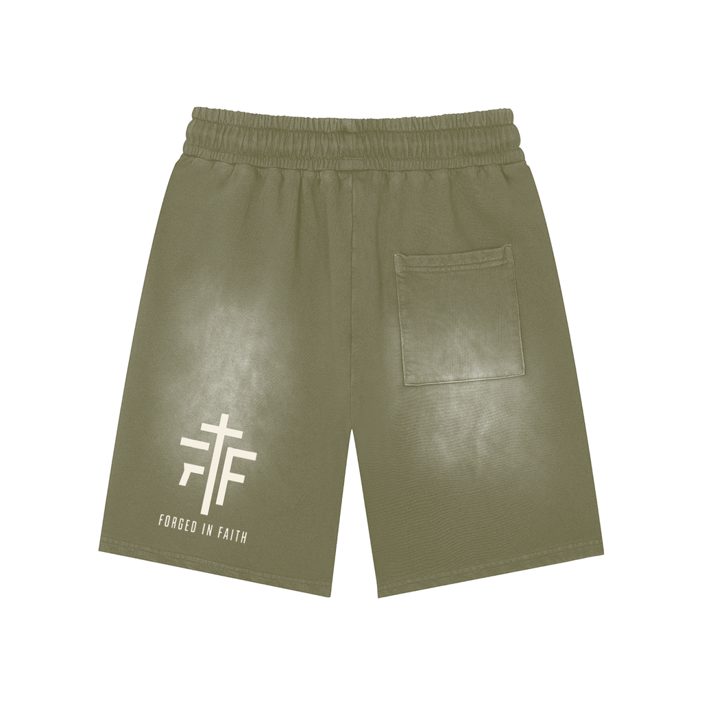 CRUSHED Vintage Washed Training Shorts
