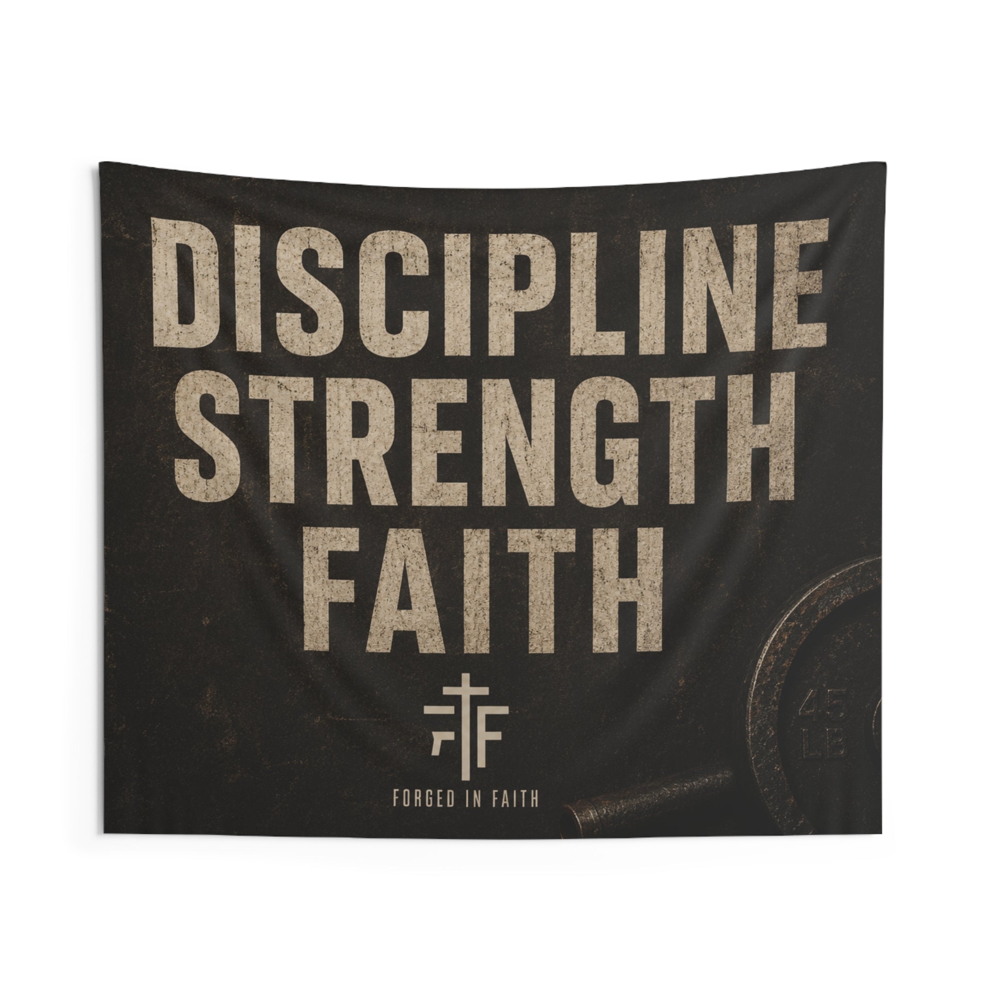Forged Discipline Banner- Tapestry