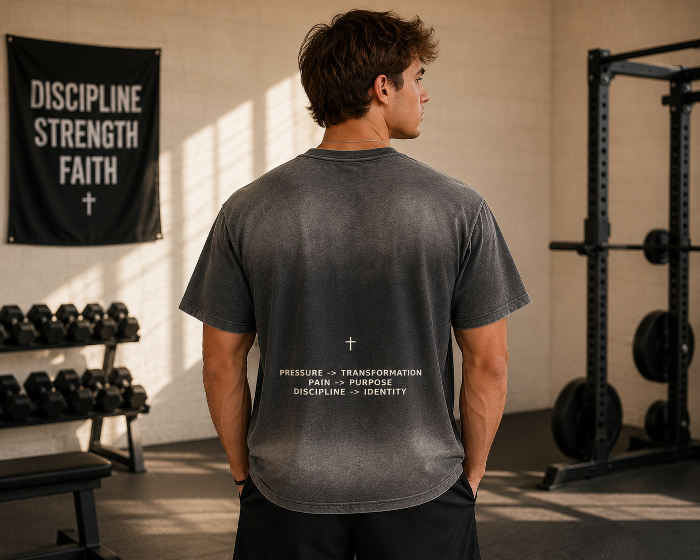 Forged in Faith Gradient Washed Tee