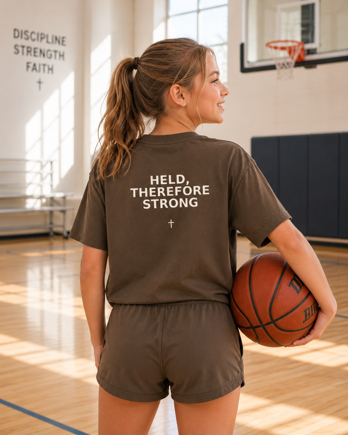 Held, Therefore Strong – Youth Essential Tee