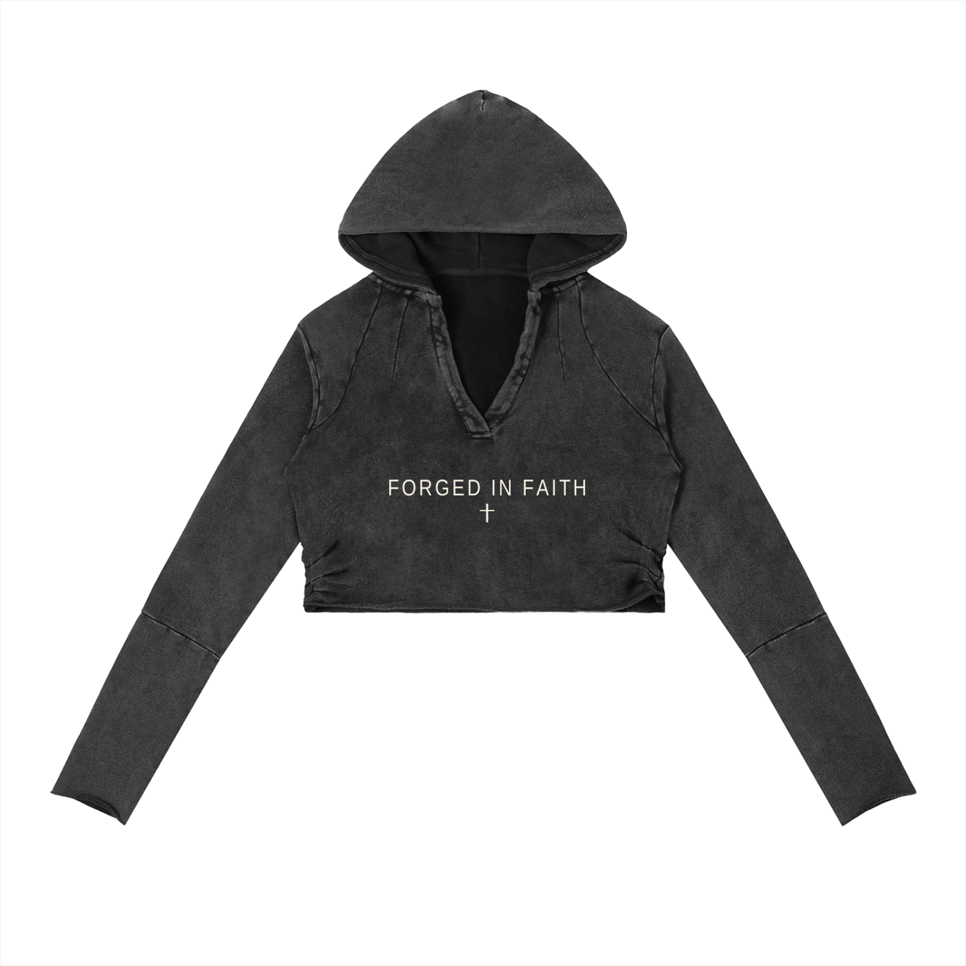 Prayer • Persistence • Power Vintage Raw Edge Hoodie