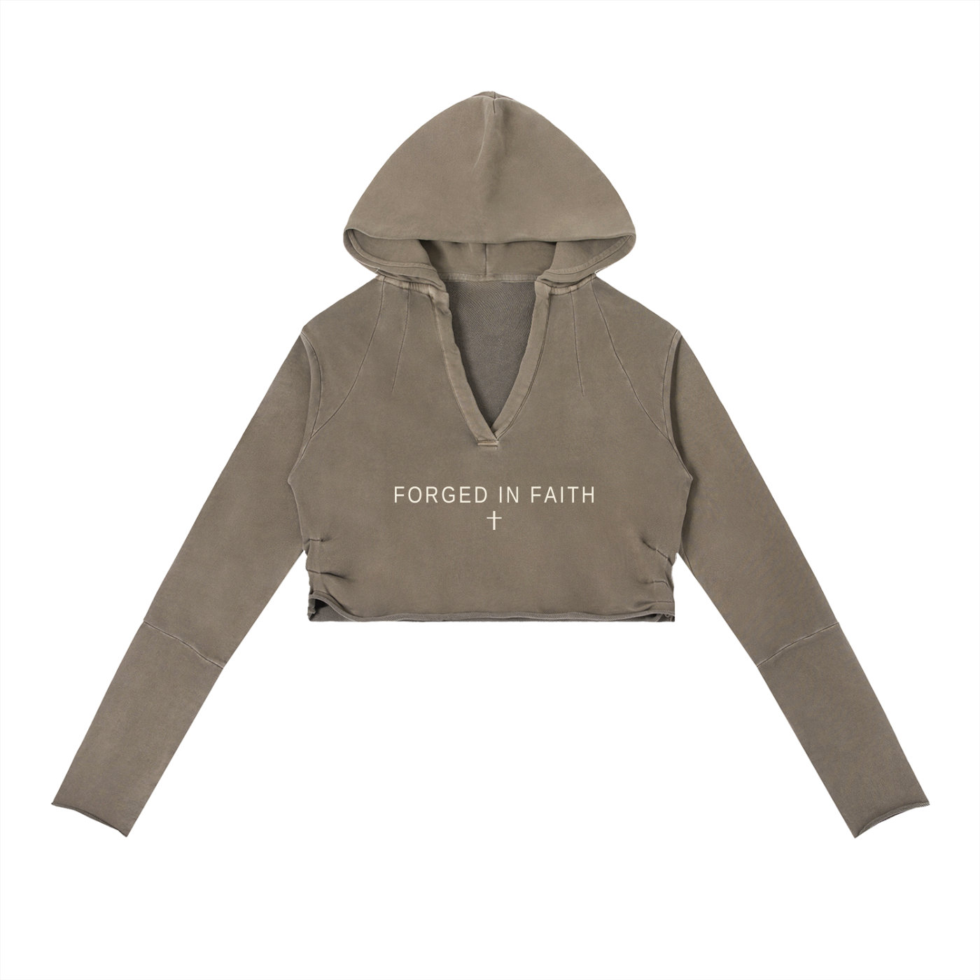 Prayer • Persistence • Power Vintage Raw Edge Hoodie